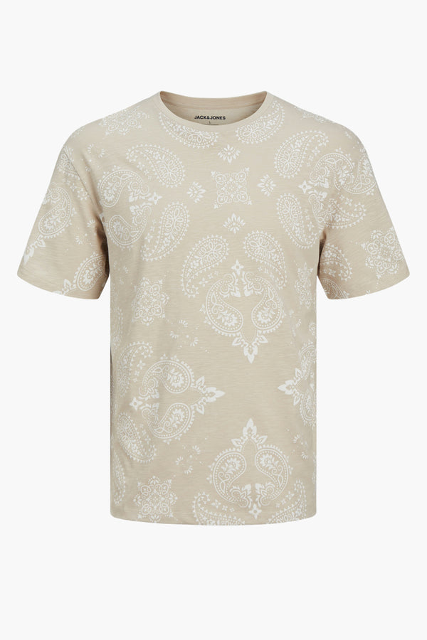 T-shirt (manches courtes) Écru - ORIGINALS BY JACK & JONES