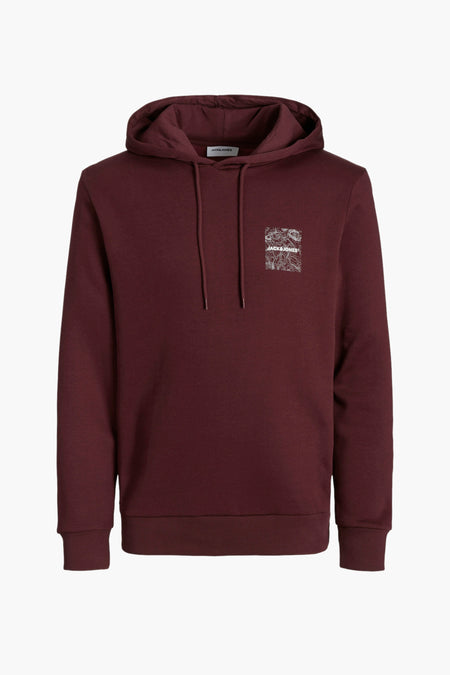 Sweat à capuche Rouge - ORIGINALS BY JACK & JONES