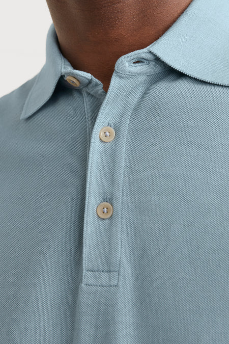 Polo met korte mouwen - blauw