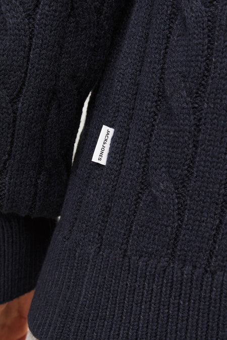 Pull met ronde hals - blauw