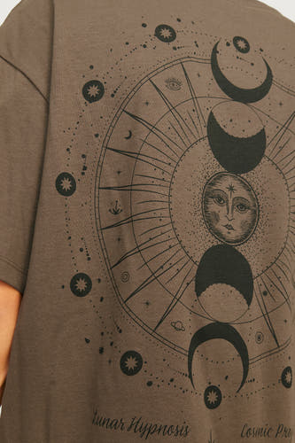 T-shirt met korte mouwen - bruin