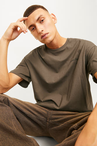 T-shirt met korte mouwen - bruin