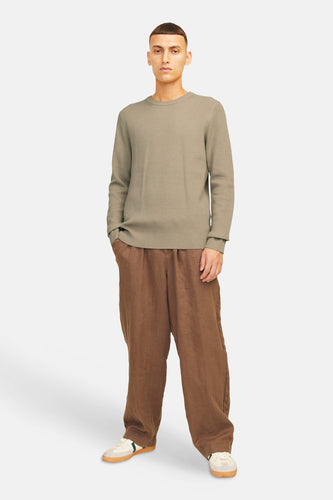 Trui met ronde hals beige - CORE BY JACK & JONES