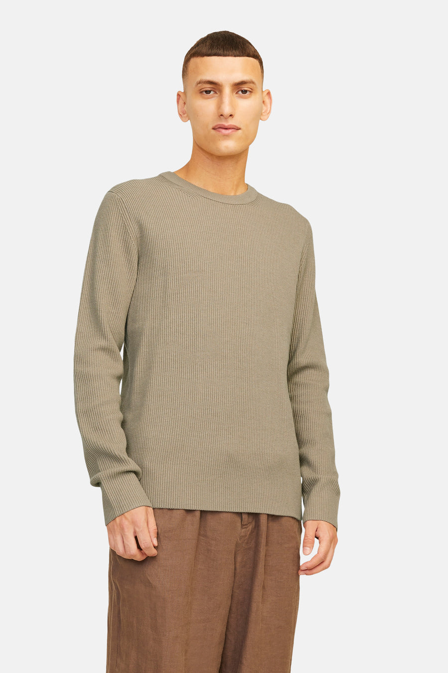JJEPERFECT KNIT CREW NECK LN