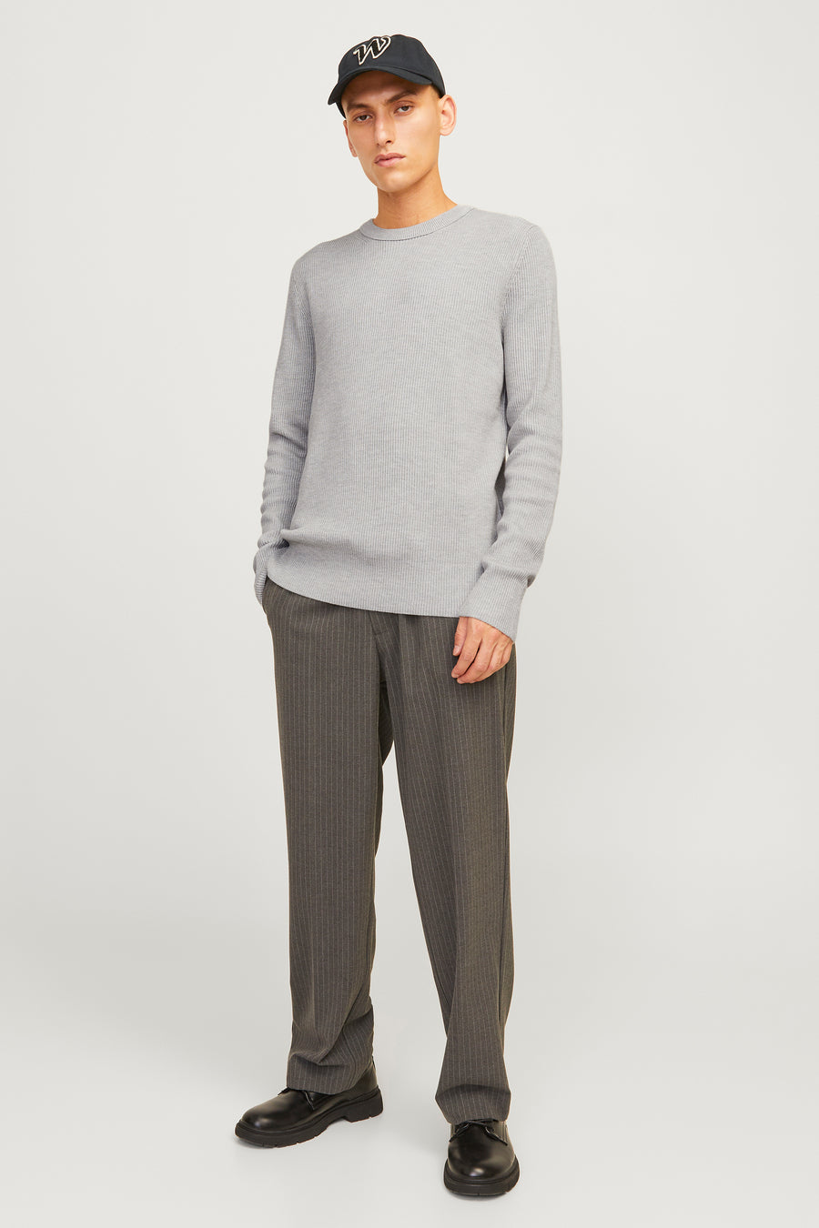 Pull à col rond - gris - CORE BY JACK & JONES