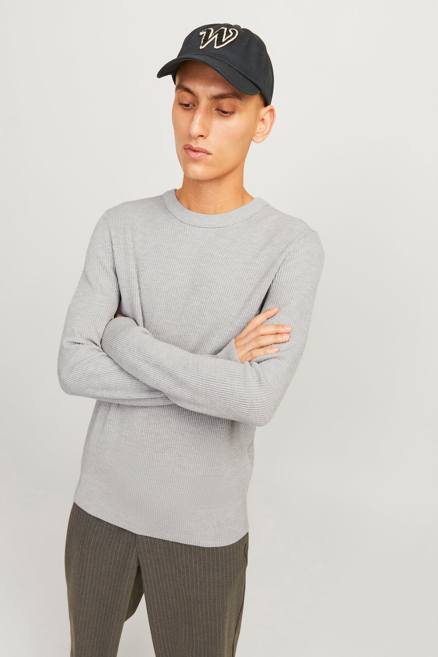Pull à col rond - gris - CORE BY JACK & JONES