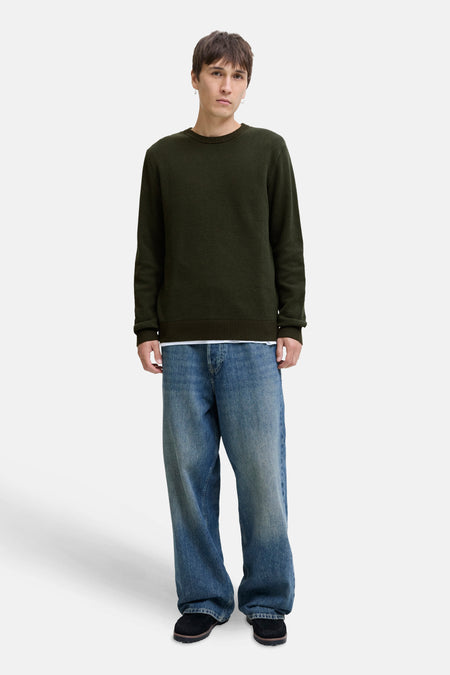 JJEGLOBE KNIT CREW NECK NOOS