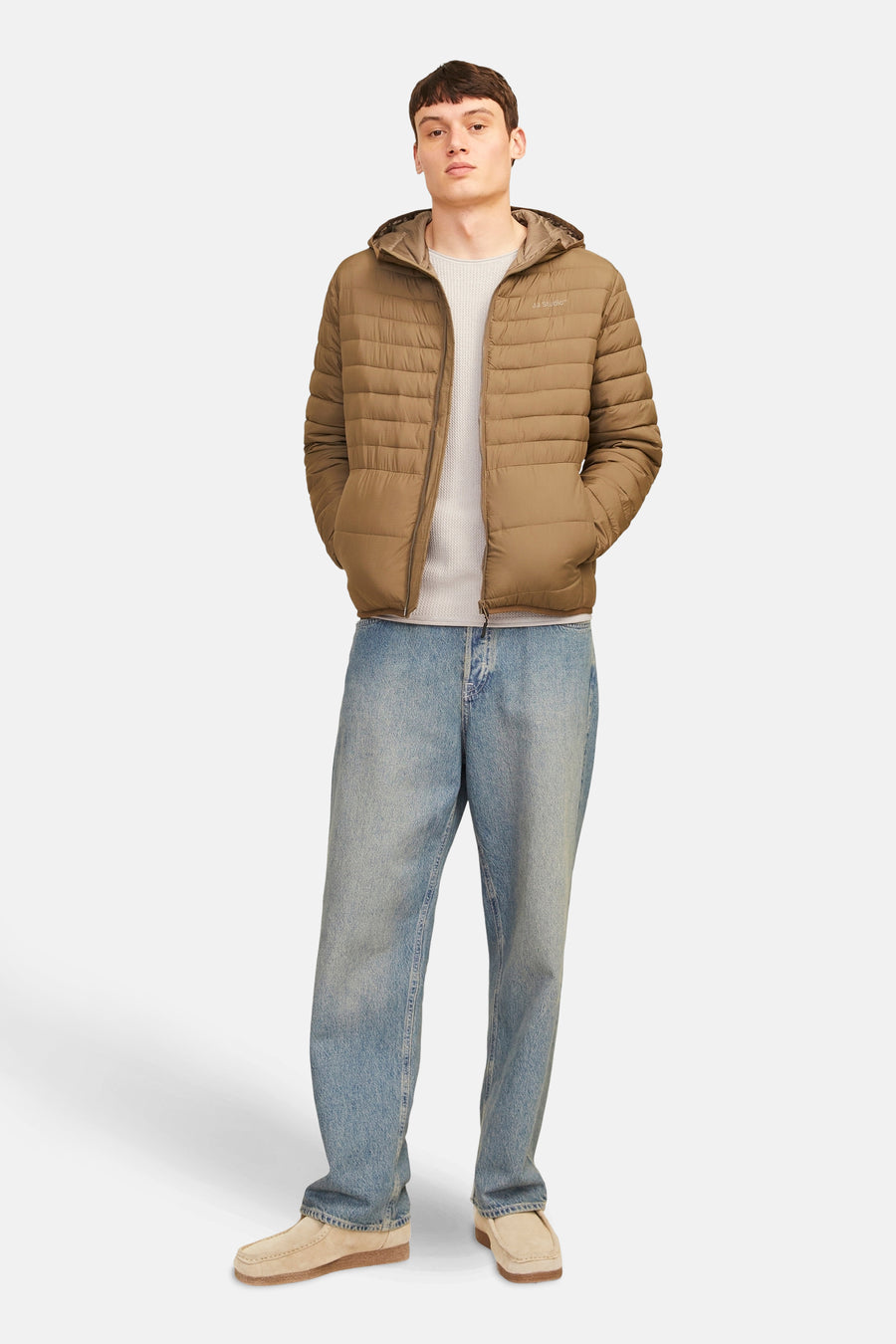 Pull met ronde hals - beige - PREMIUM BLUE by JACK & JONES