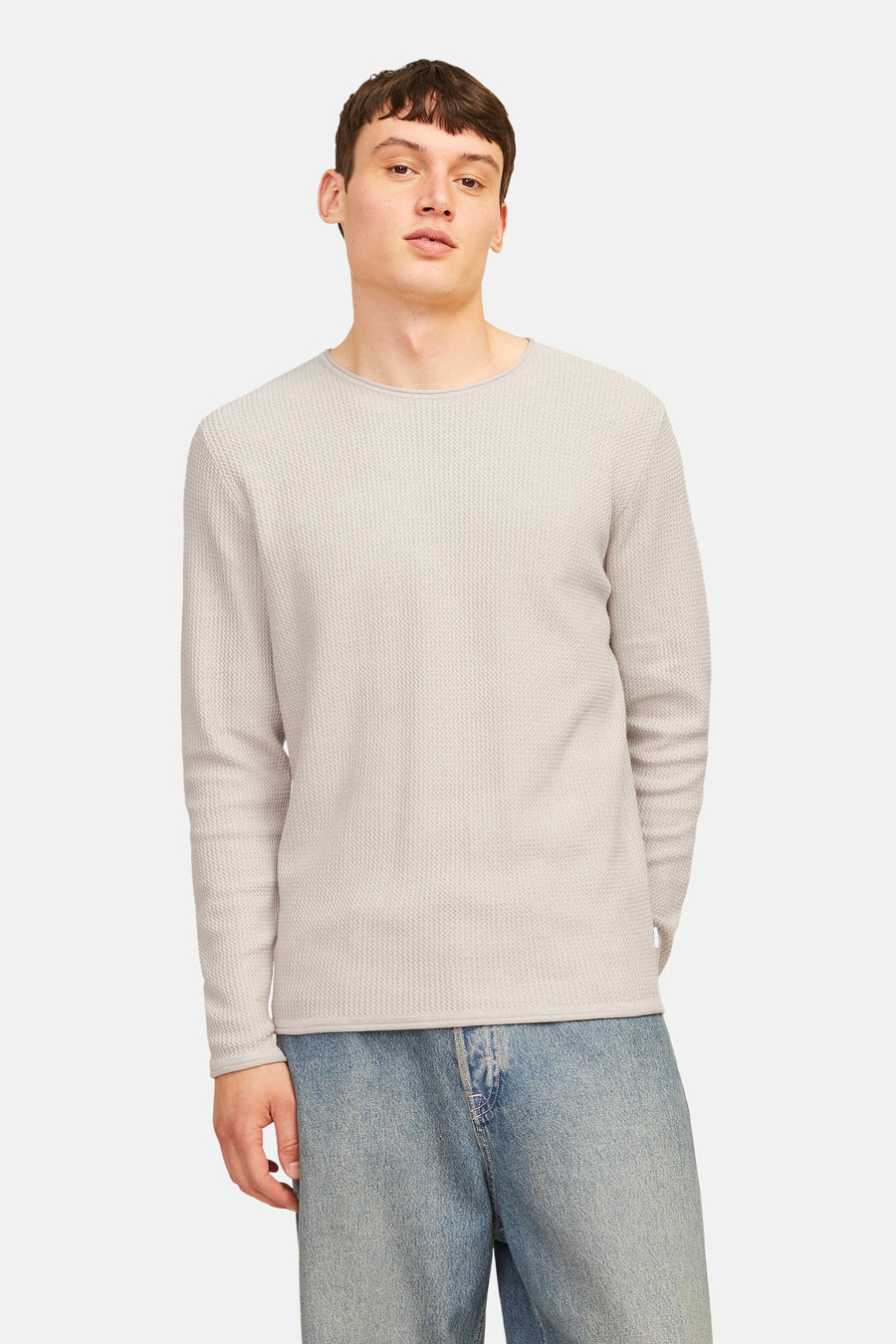 Pull met ronde hals - beige - PREMIUM BLUE by JACK & JONES