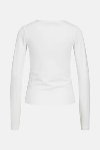 T-shirt blanc à manches longues de JJXX, dos simple sans autres détails.