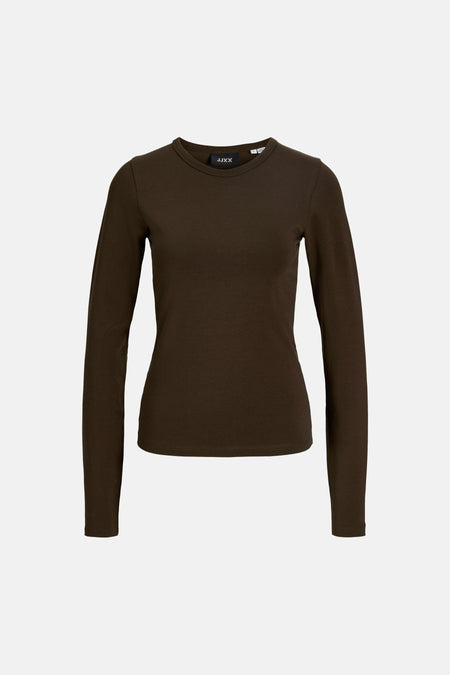 T-shirt met lange mouwen - bruin