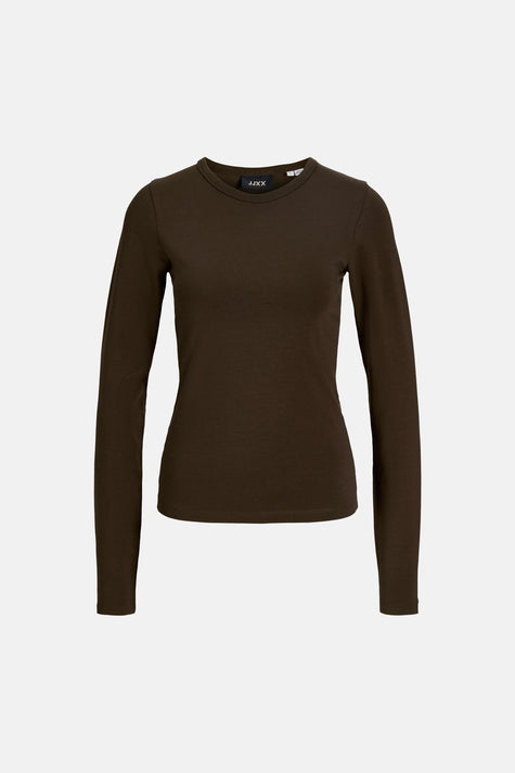 T-shirt met lange mouwen - bruin