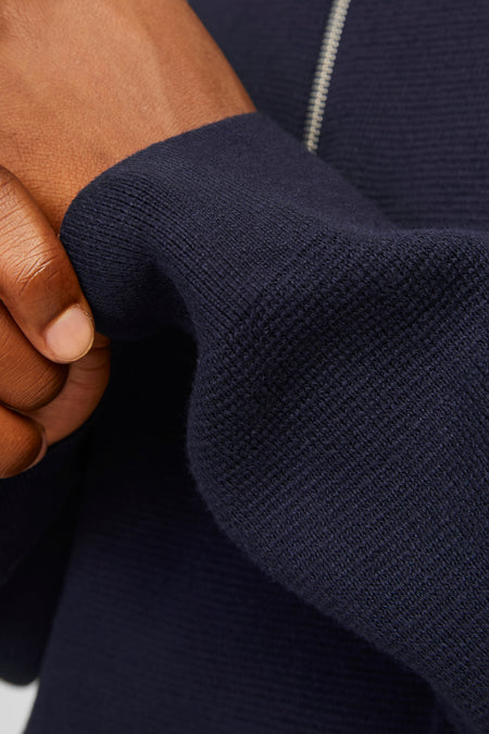 Pull col roulé Bleu - PREMIUM by JACK & JONES