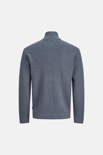 Pull col roulé bleu - PREMIUM by JACK & JONES