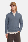 Pull met rolkraag - blauw