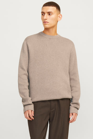 Trui met ronde hals Beige - PREMIUM by JACK & JONES