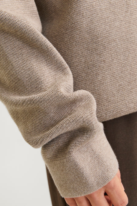 Pull col O Beige - PREMIUM by JACK & JONES