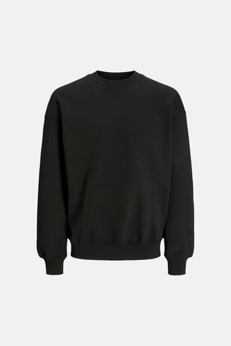Zwarte sweater met ronde hals van ORIGINALS BY JACK & JONES, met lange mouwen en ribgebreide boorden.