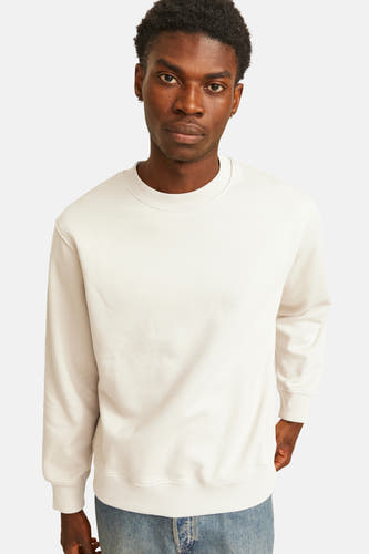Gilet beige d'ORIGINALS BY JACK & JONES, avec des manches longues et un col rond.
