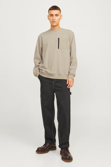 Sweater met ronde hals Beige - CORE BY JACK & JONES