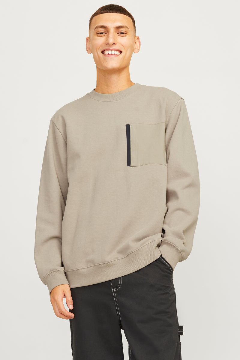 Sweater met ronde hals Beige - CORE BY JACK & JONES