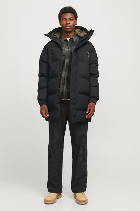 Jas (lang) Zwart - CORE BY JACK & JONES