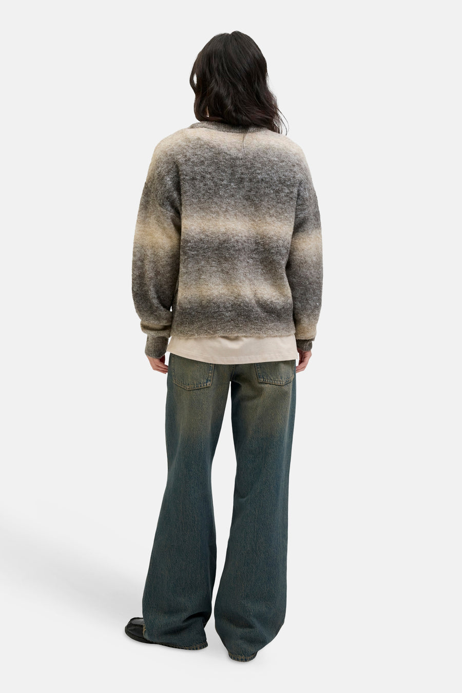 Pull met ronde hals - beige - JJXX