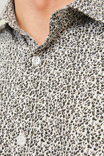 Veelkleurig overhemd met lange mouwen van PREMIUM by JACK & JONES, met een fijn bloemmotief.