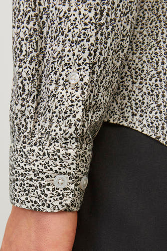 Multikleurig overhemd met lange mouwen van PREMIUM by JACK & JONES, met een fijn bloemenmotief en knoopsluiting op de manchet.