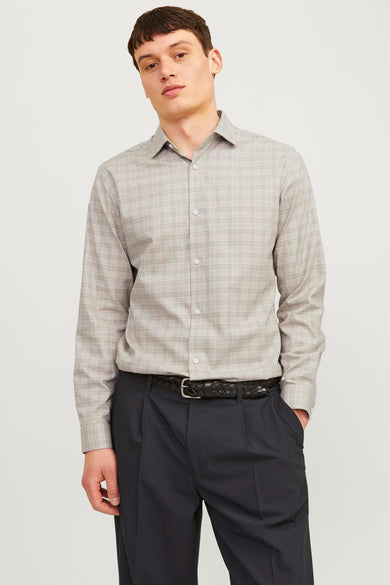 Chemise (manches longues) Beige - PREMIUM by JACK & JONES