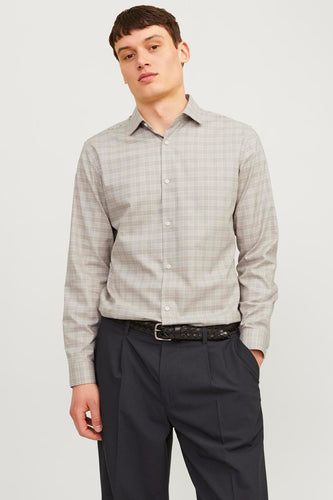 Chemise à manches longues - beige