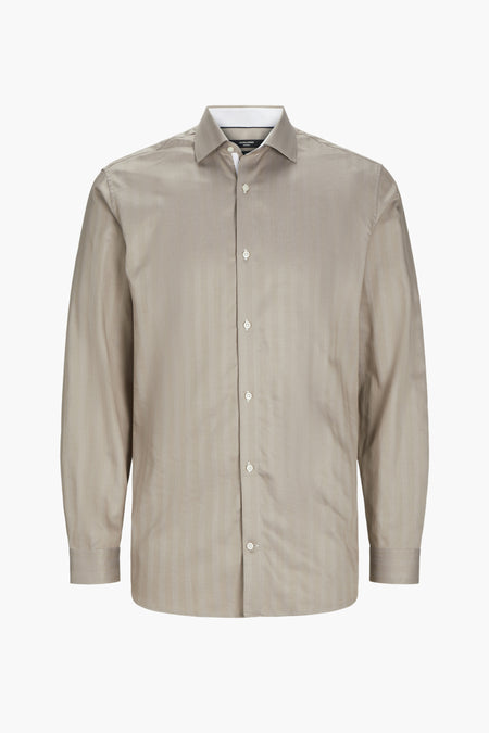 Chemise (manches longues) Beige - PREMIUM by JACK & JONES