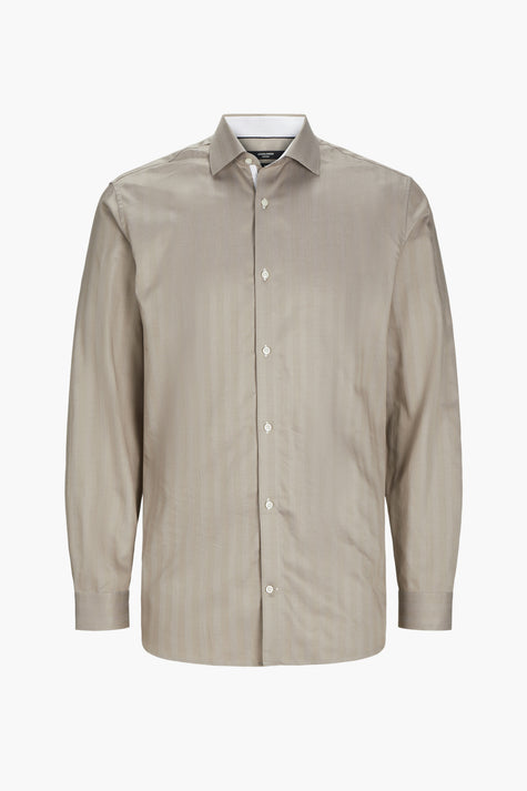 Chemise (manches longues) Beige - PREMIUM by JACK & JONES