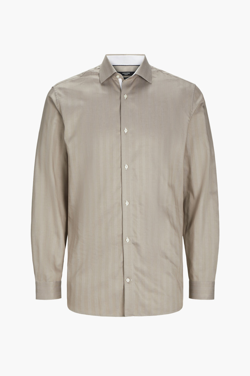 Chemise (manches longues) Beige - PREMIUM by JACK & JONES