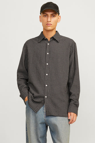 Chemise à manches longues - brun - ORIGINALS BY JACK & JONES