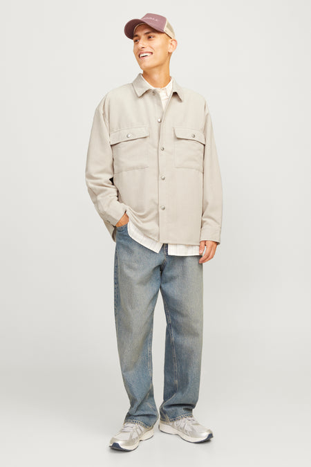 Chemise (manches longues) Écru - ORIGINALS BY JACK & JONES