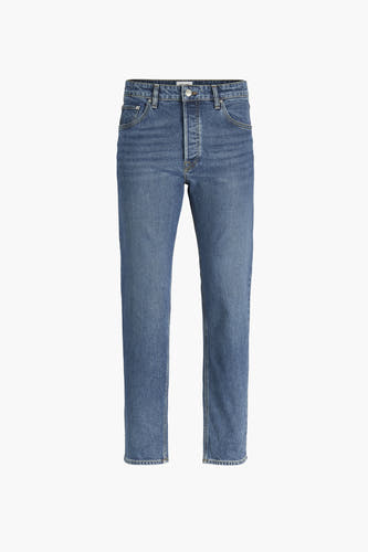 Blauwe tapered jeans van JACK & JONES JEANS INTELLIGENCE in een klassieke denim wassing.
