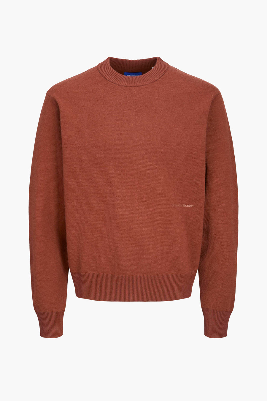 Pull met ronde hals - bruin