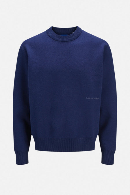 Trui met ronde hals Blauw - ORIGINALS BY JACK & JONES