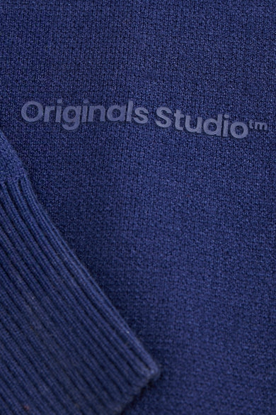 Pull à col rond - bleu