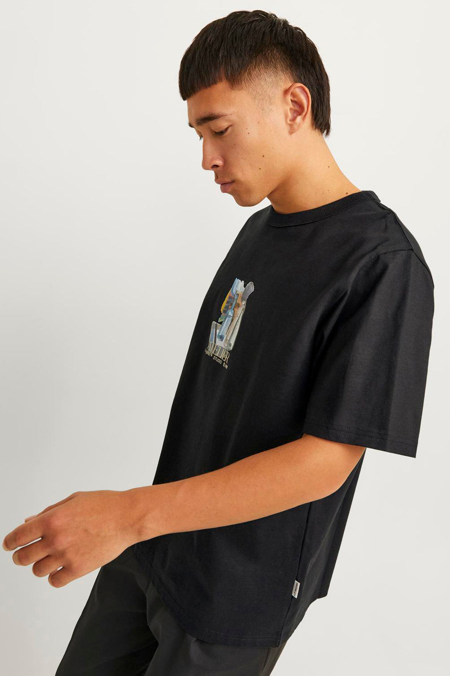 T-shirt met korte mouwen - zwart - ORIGINALS BY JACK & JONES