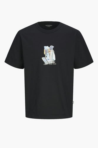 T-shirt met korte mouwen - zwart - ORIGINALS BY JACK & JONES