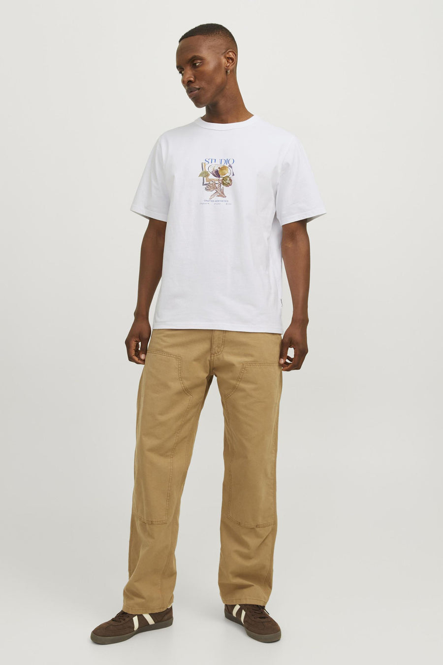 T-shirt met korte mouwen - wit - ORIGINALS BY JACK & JONES