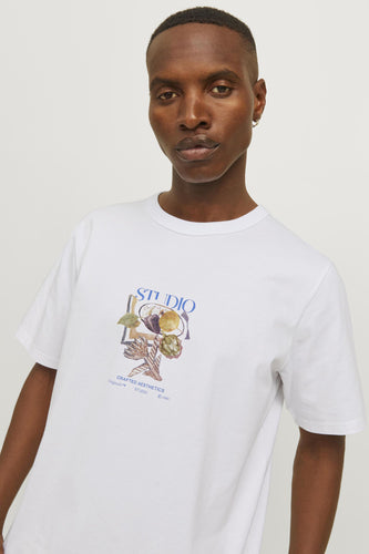 T-shirt met korte mouwen - wit - ORIGINALS BY JACK & JONES