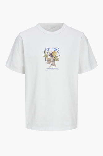 T-shirt met korte mouwen - wit - ORIGINALS BY JACK & JONES