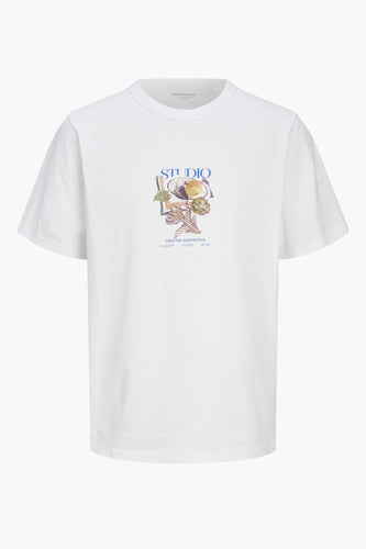 T-shirt met korte mouwen - wit - ORIGINALS BY JACK & JONES