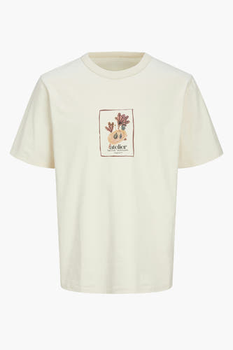 T-shirt met korte mouwen - ecru