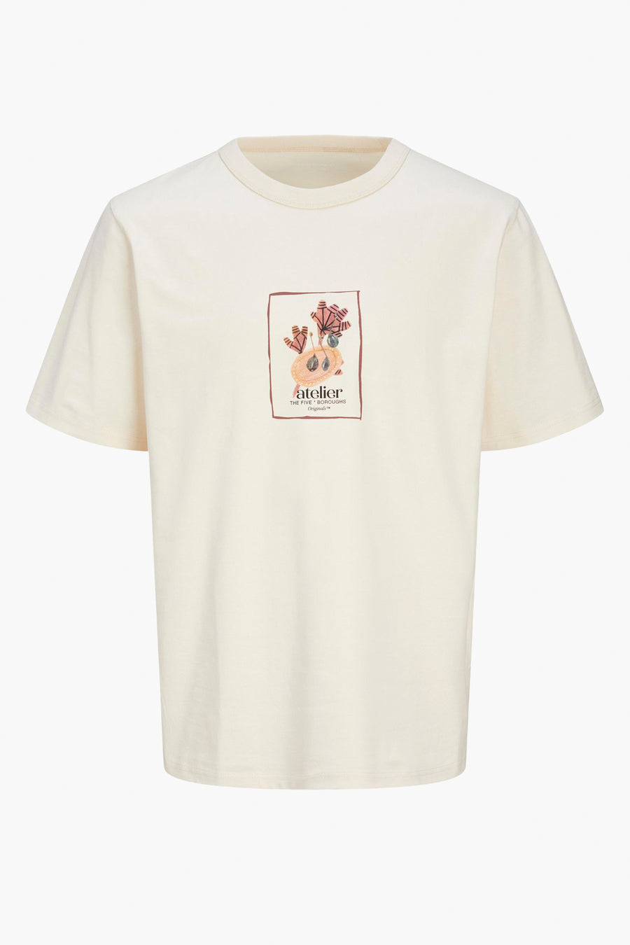 T-shirt met korte mouwen - ecru