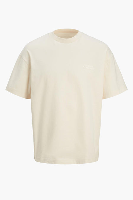 T-shirt (manches courtes) Écru - ORIGINALS BY JACK & JONES