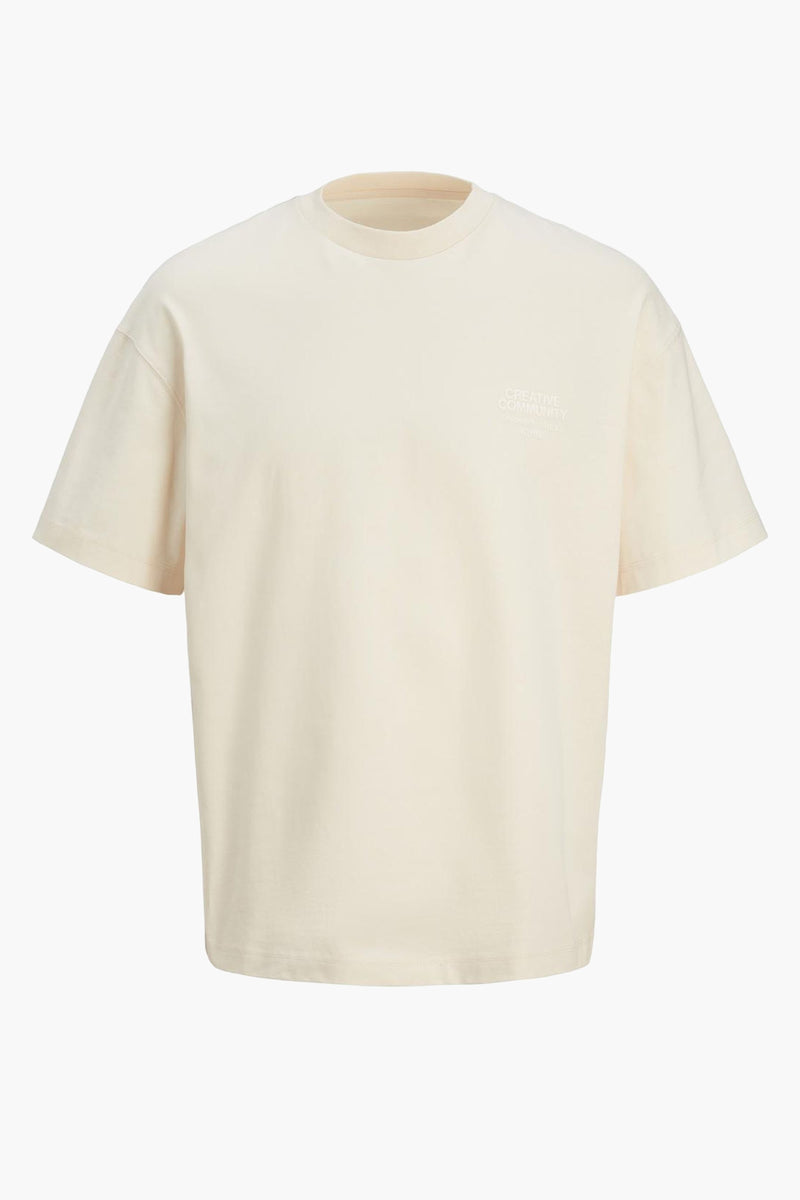 T-shirt met korte mouwen - ecru